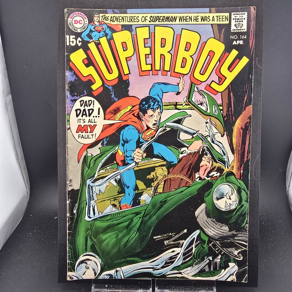 Superboy #164 (1970) DC Comics - Classic Neal Adams Cover - Mid Grade VG 4.0
